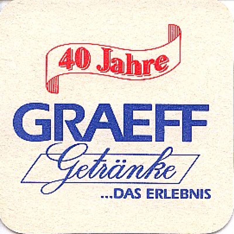 Bierdeckel (40 Jahre Graeff Getr&auml;nke)