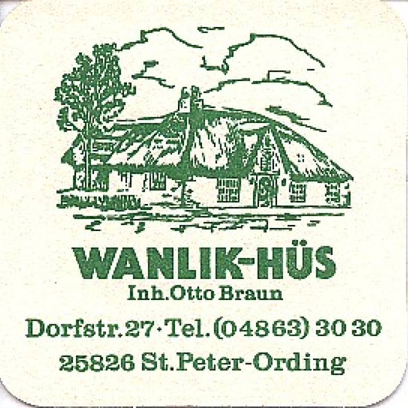 Bierdeckel (Wanlik-H&uuml;s)