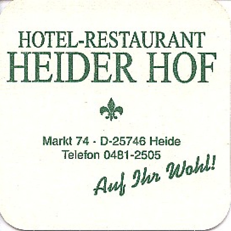 Bierdeckel (Heider Hof)