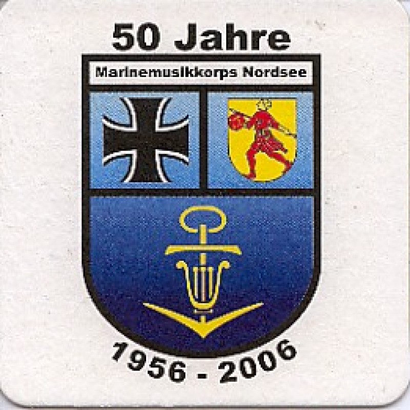 Bierdeckel (50 Jahre Marinemusikkorps Nordsee)