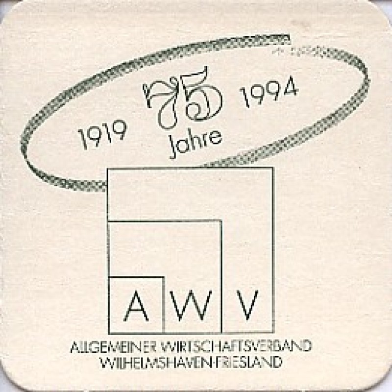 Bierdeckel (75 Jahre AWV)