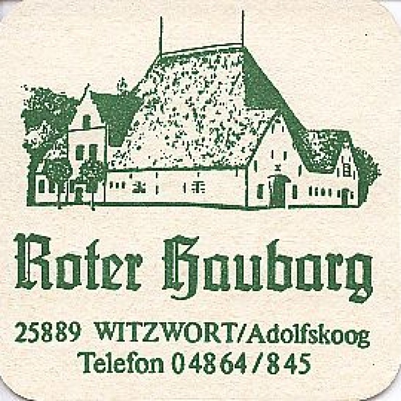 Bierdeckel (Roter Haubarg)