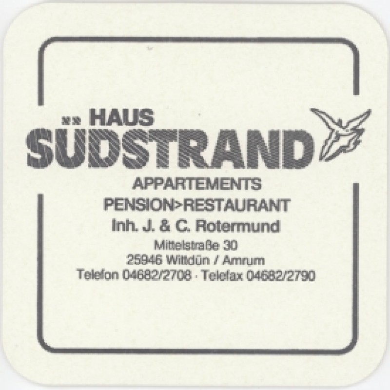 Bierdeckel (Haus S&uuml;dstrand)