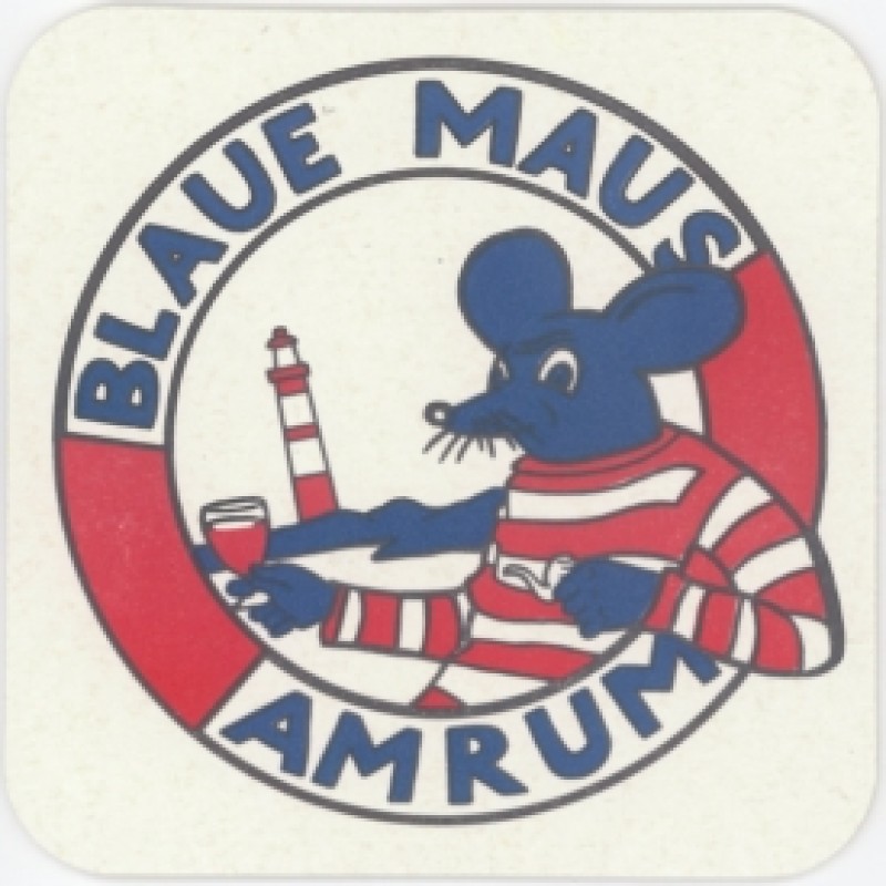 Bierdeckel (Blaue Maus)