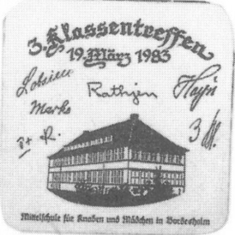 Bierdeckel (3. Klassentreffen)