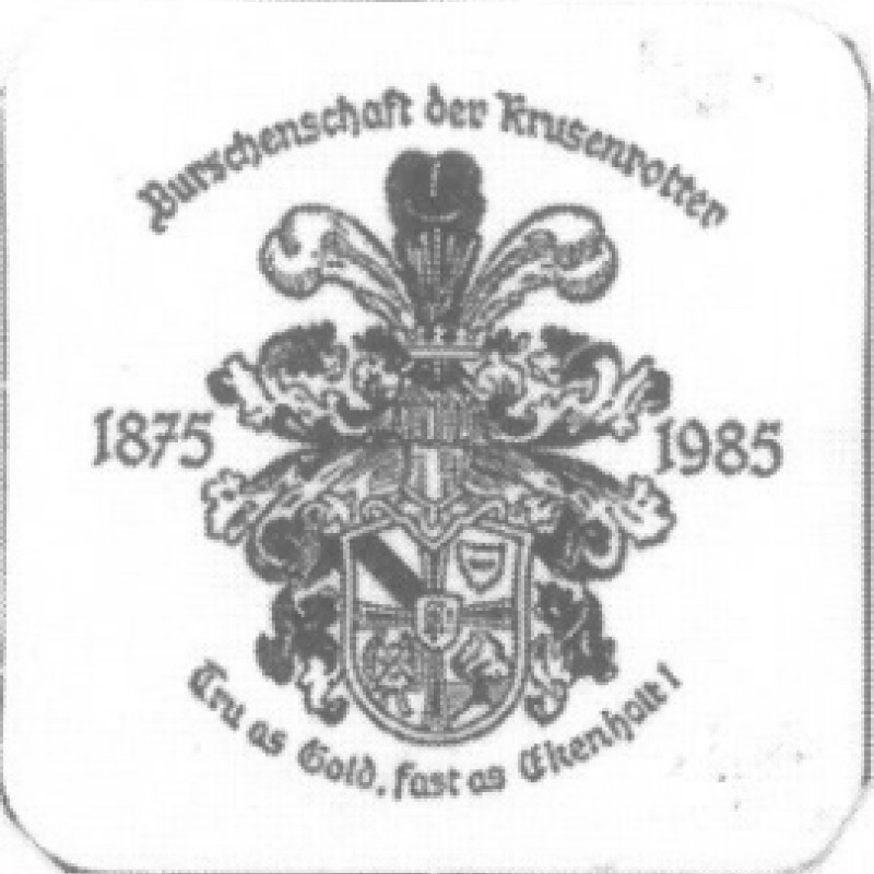 Bierdeckel (90 Jahre Burschenschaft der Krusenrotter)