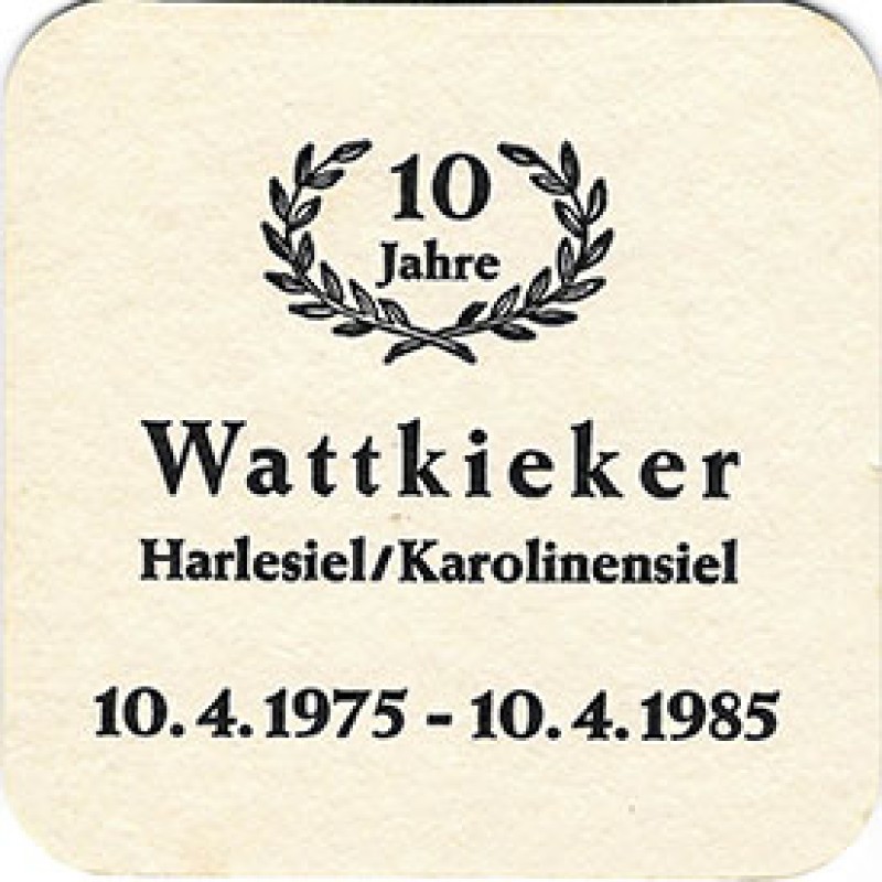 Bierdeckel (10 Jahre Wattkieker)
