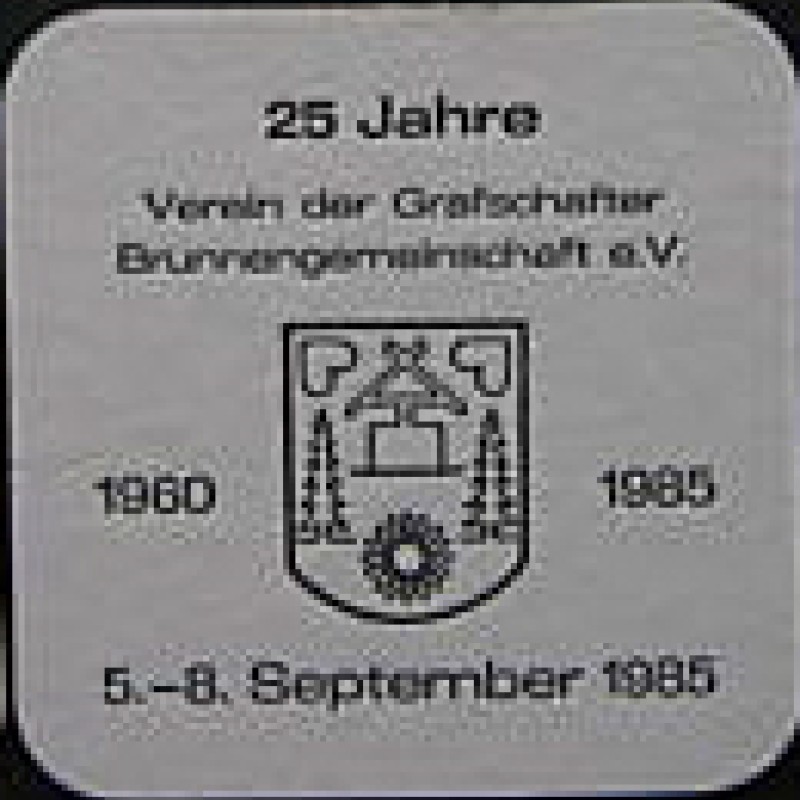 Bierdeckel (25 Jahre Verein Grafschafter Brunnengemeinschaft)