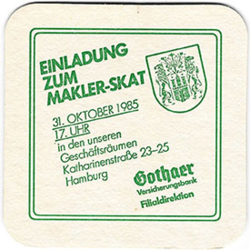 Bierdeckel (Gothaer Skat-/Knobelturnier)