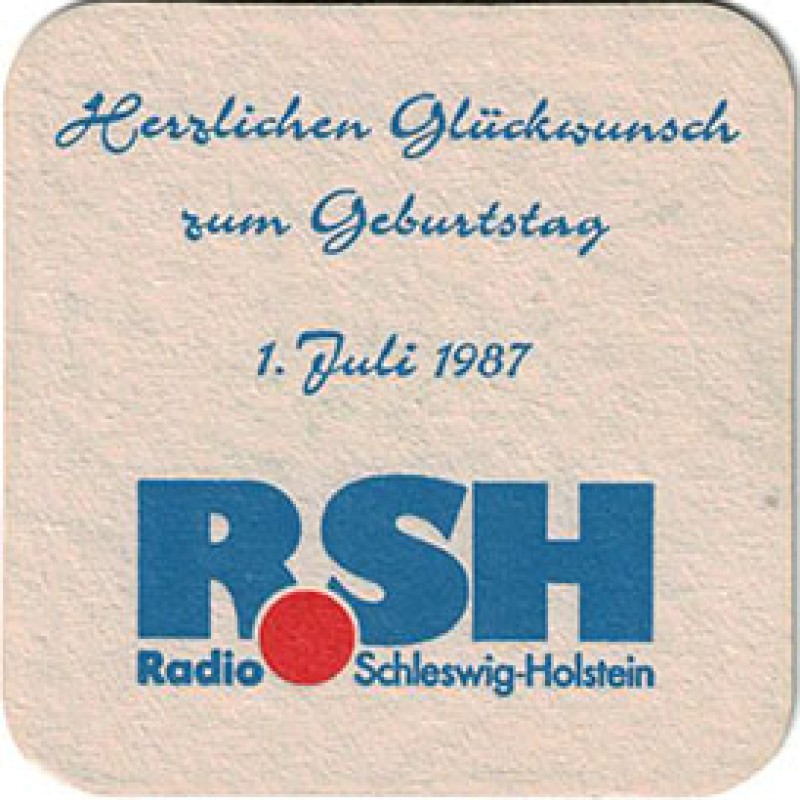 Bierdeckel (1 Jahr Radio Schleswig-Holstein)