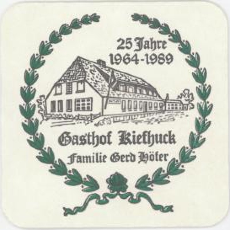 Bierdeckel (25 Jahre Gasthof Kiefhuck)