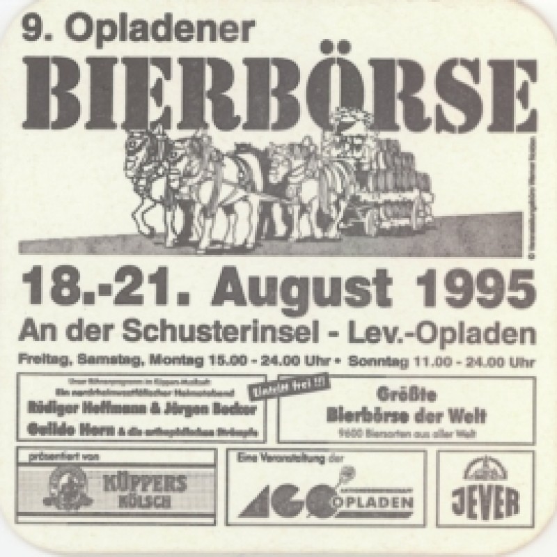 Bierdeckel (9. Opladener Bierb&ouml;rse)