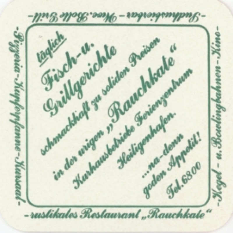 Bierdeckel (Rauchkate)