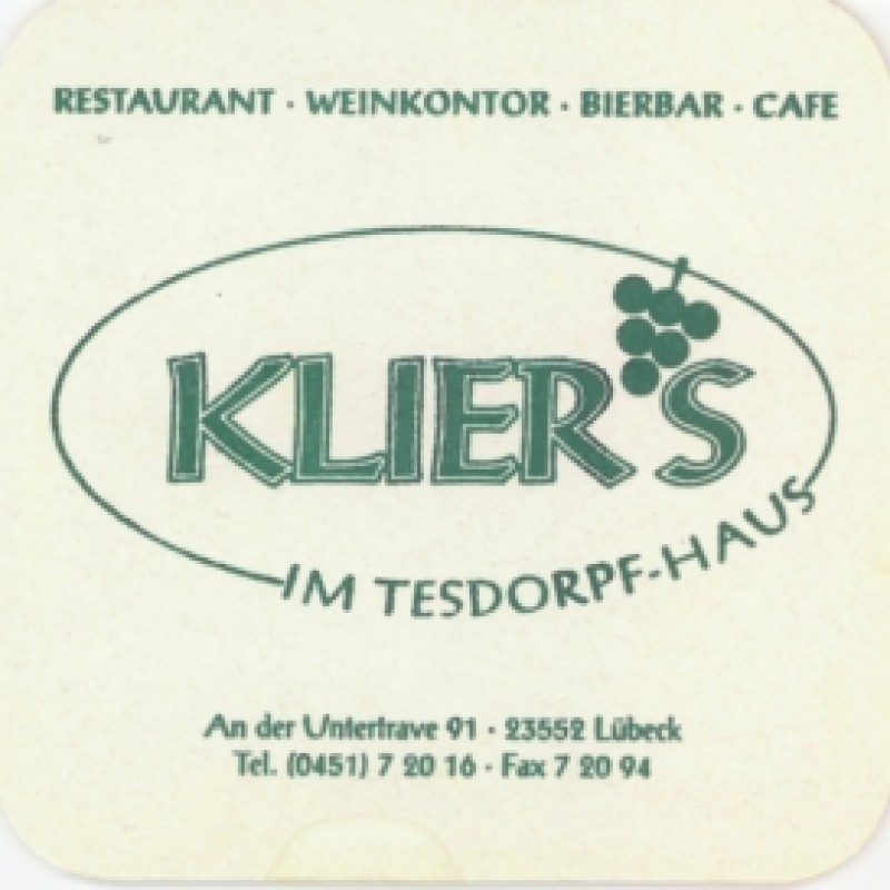 Bierdeckel (Klier's)