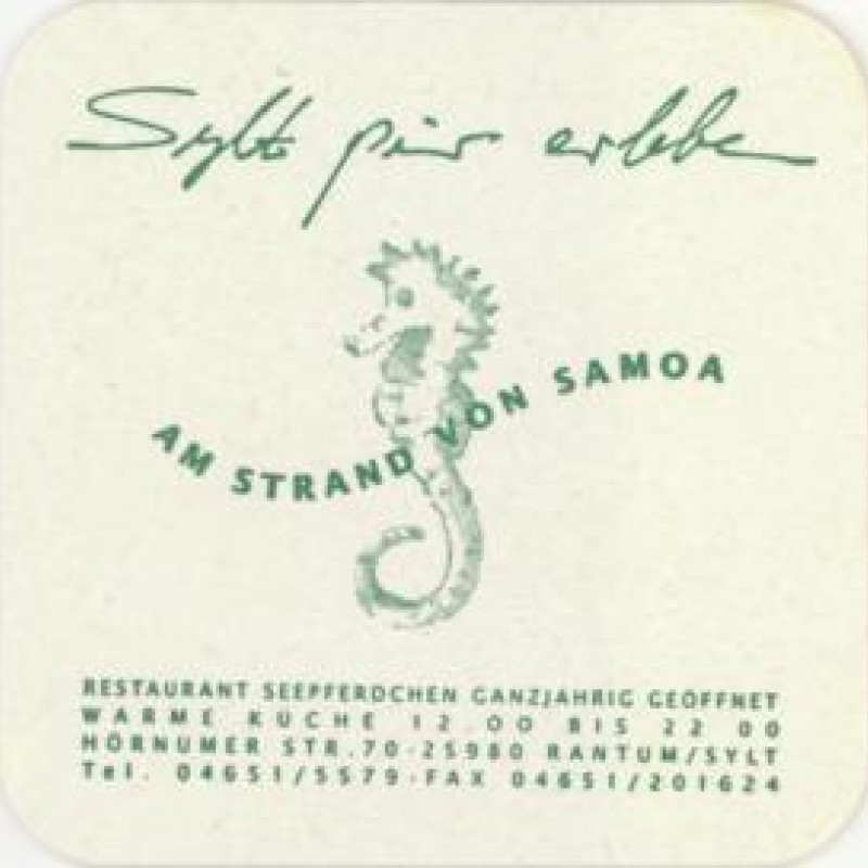 Bierdeckel (Seepferdchen)