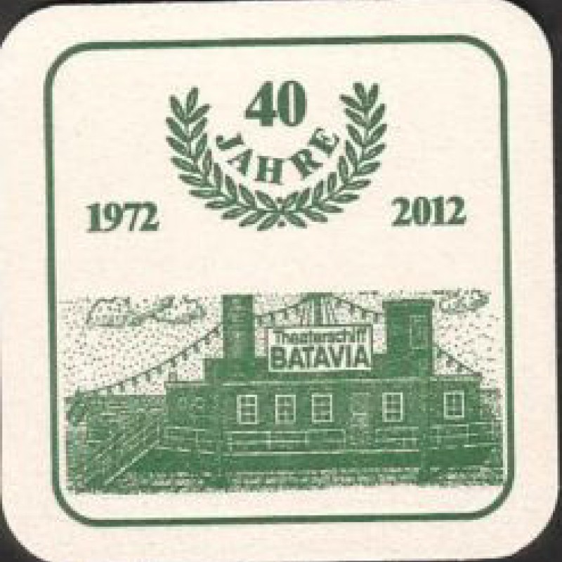 Bierdeckel (40 Jahre Theaterschiff Batavia)