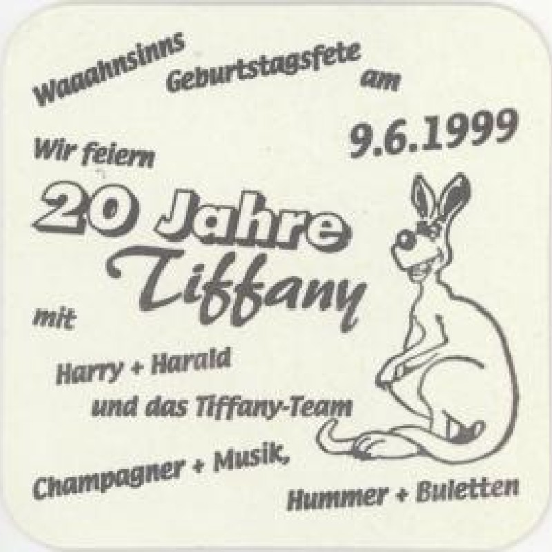 Bierdeckel (20 Jahre Tiffany)