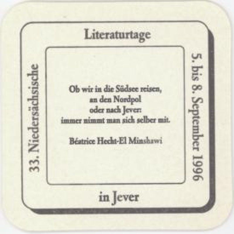 Bierdeckel (Nieders&auml;chsische Literaturtage)
