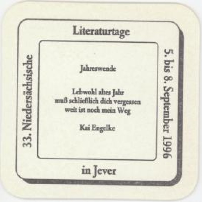 Bierdeckel (Nieders&auml;chsische Literaturtage)