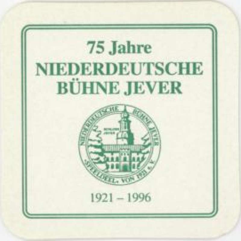 Bierdeckel (75 Jahre Niederdeutsche B&uuml;hne Jever)