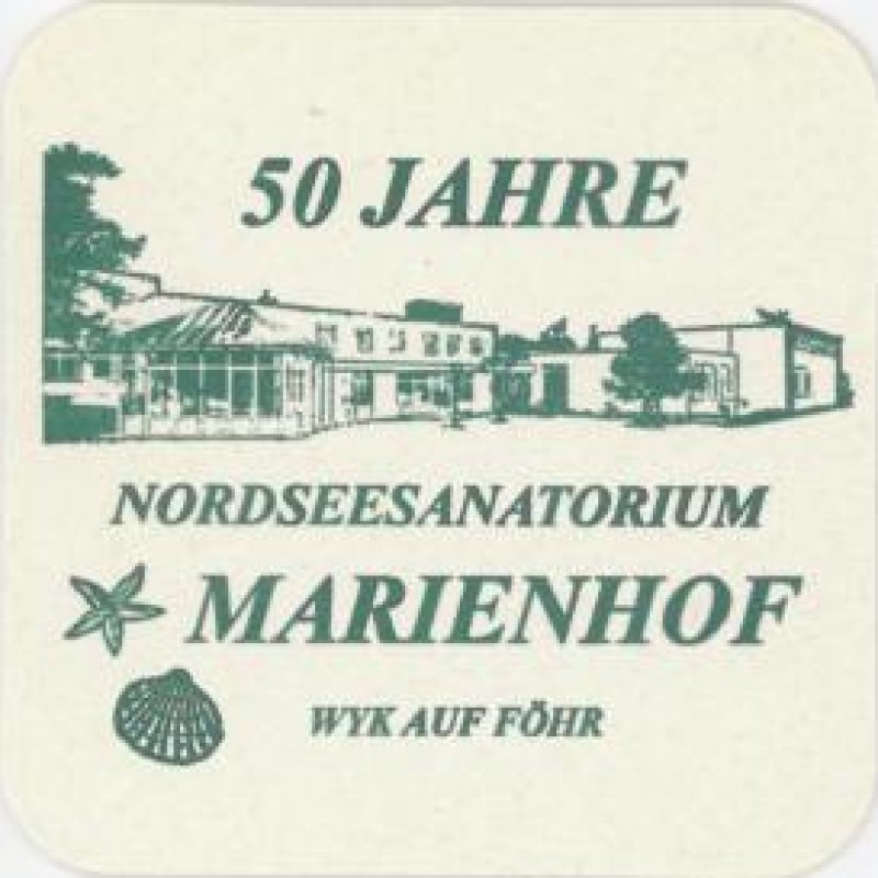 Bierdeckel (50 Jahre Nordseesanatorium Marienhof)