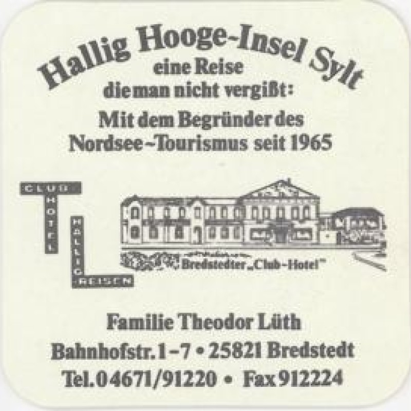 Bierdeckel (Bredstedter Club-Hotel)