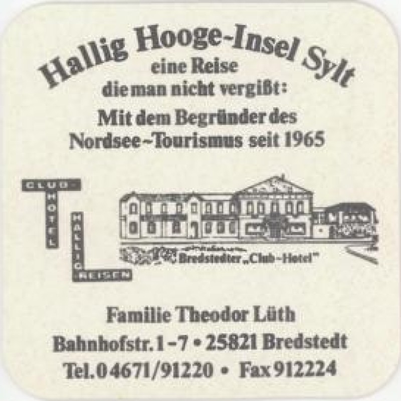 Bierdeckel (Bredstedter Club-Hotel)