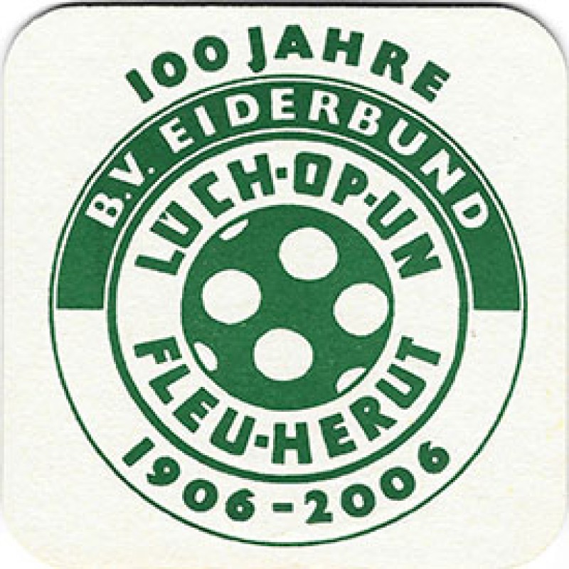 Bierdeckel (100 Jahre B.V. Eiderbund)