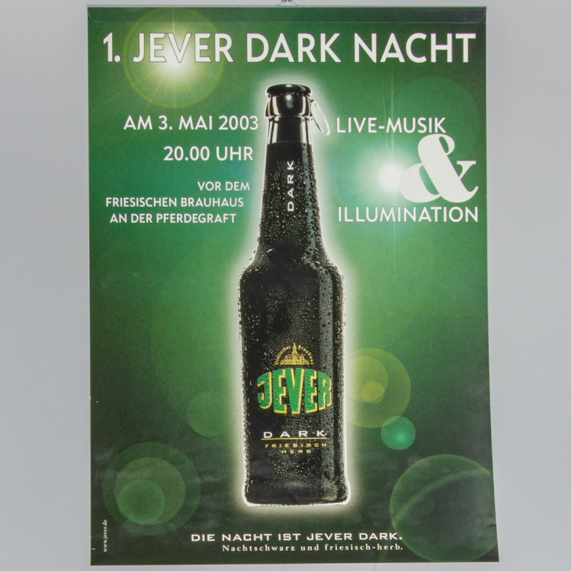 Plakat (Jever Dark Nacht)